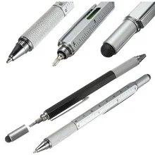 1pcs 7 color novel Multifunctional Screwdriver Ballpoint Pen Touch Screen Metal Gift Tool School office supplie stationery pen