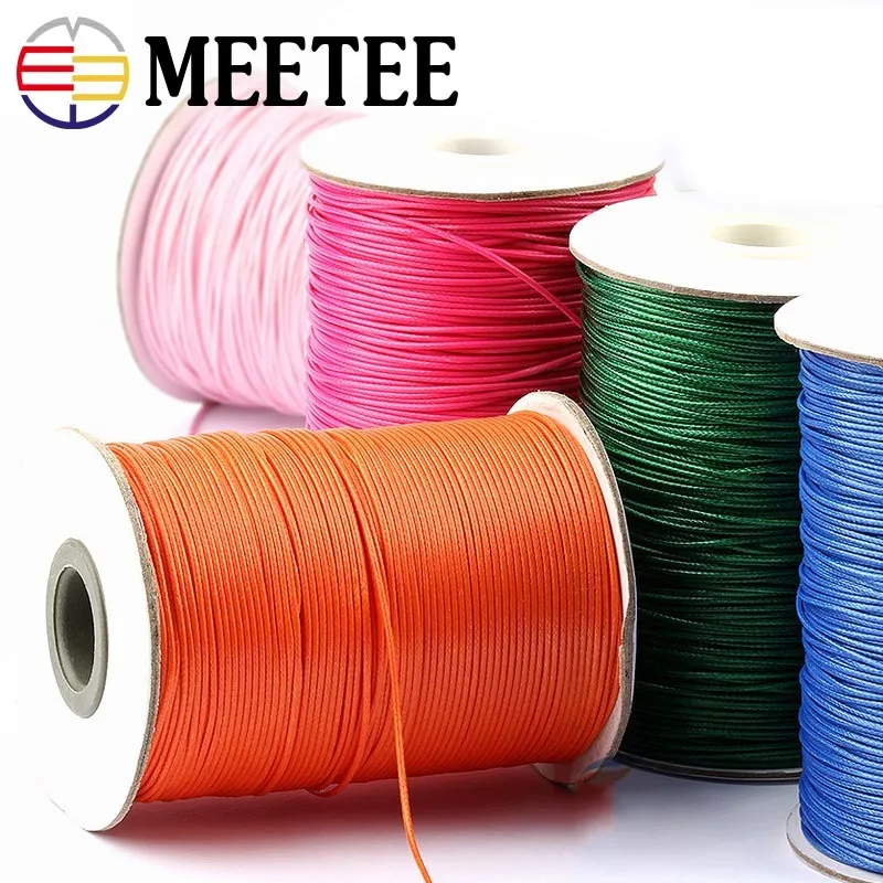 

150 Meters High Tenacity Waxed Thread Polyester Cord Wedding Gift Bouquet Packing Rope DIY Bead Bracelet Cords DIY Crafts