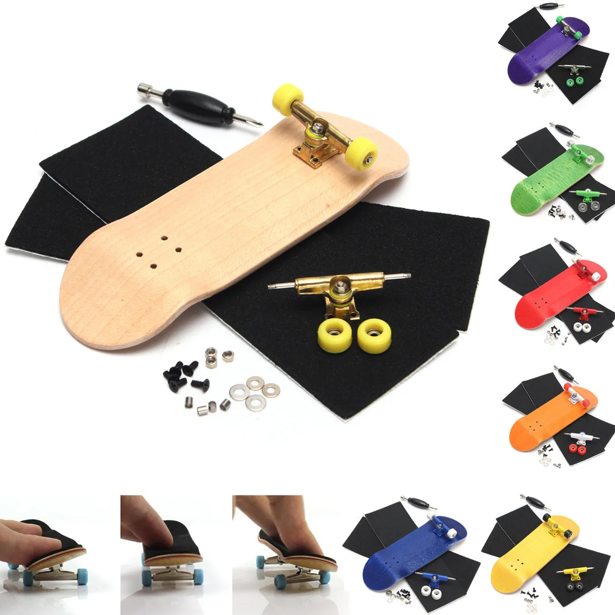 Basic Wooden Fingerboard Professional Finger SkateBoard Wood