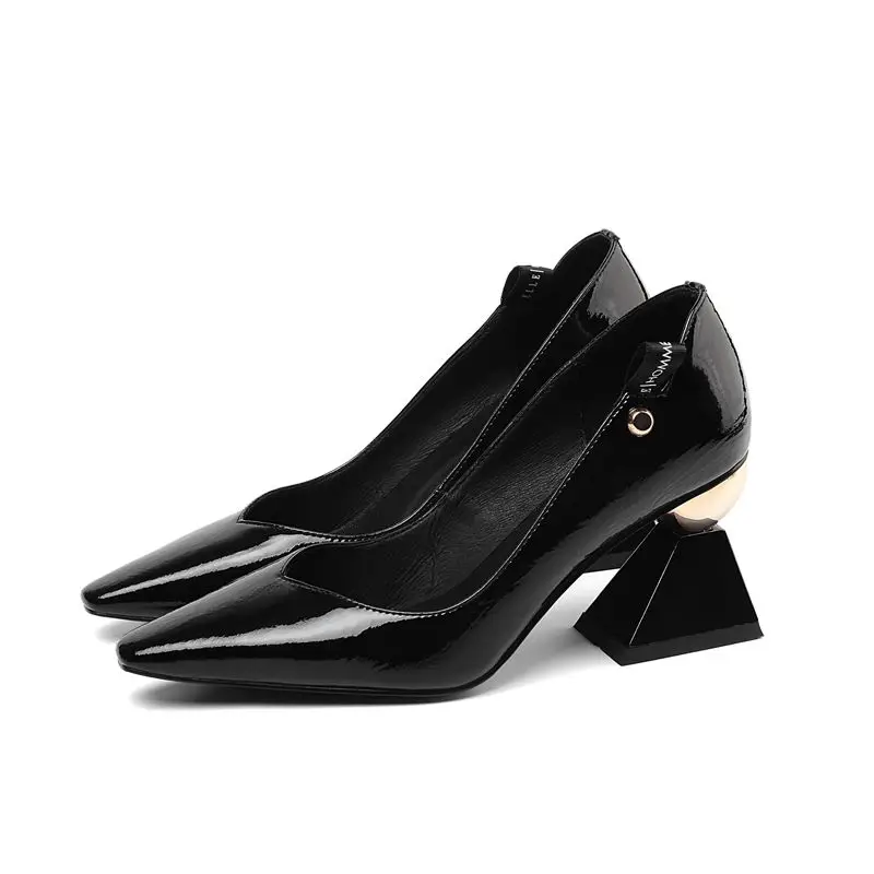 ALLBITEFO/высококачественные Брендовые вечерние туфли на высоком каблуке; весенняя женская обувь на высоком каблуке; Офисная Женская обувь; женская обувь на каблуке