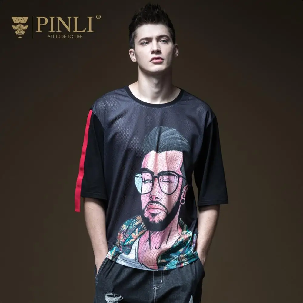 

2019 Linkin Park Dragon Ball Half No Palace Pinli Plus Hot Summer New Men's Loose Printed Sleeve T-shirt Top Tide B192311453