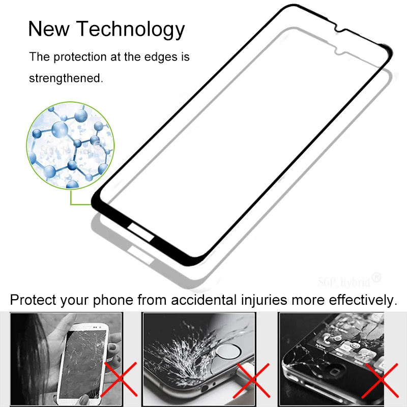 3D стекло для Huawei Y9 2019 защита экрана Защитная пленка от царапин на Y7 Y6 Y 7 6 Pro Prime