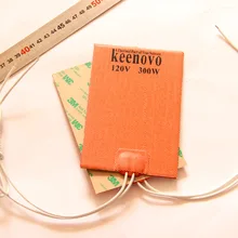 150X100 мм 300 Вт@ 120 В Keenovo Универсальный гибкий силиконовый Нагреватель Коврик/коврик/элемент моторное масло поддон нагреватель, Нагреватель соломы
