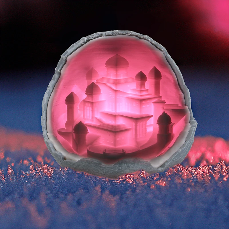 

New Planet Castle 3D Printing LED Night Light 16 Color USB Charging Remote Control Moon Lamp Christmas Gifts Home Dйcor Lighting