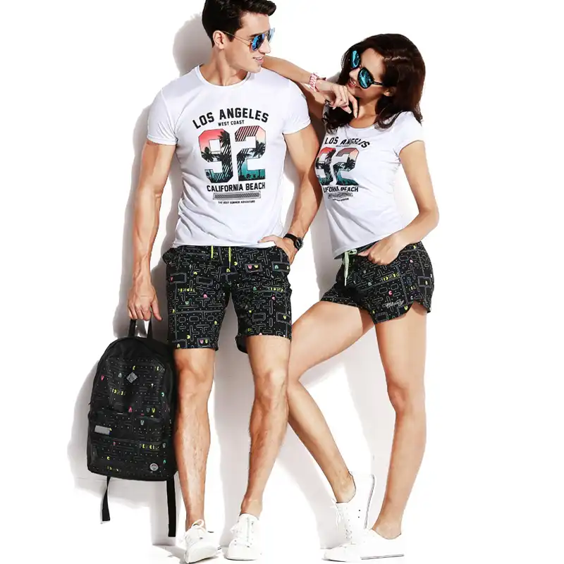 couple swim shorts