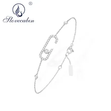 Lovecabin 925 пробы серебро эксклюзивный дизайн движущийся CZ панк-рок подвижный наркомания браслет Рок движение проложить Циркон браслет