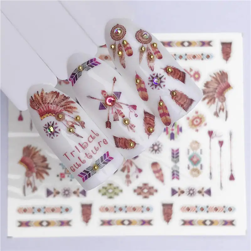 Летняя серия переводных наклеек для ногтей с изображением черной бабочки/кружева, переводные наклейки, фламинго, ананас, Русалка, украшение для ногтей - Цвет: YZW-A1458
