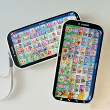 Y-Phone машина для изучения английского языка, детские игрушки для мобильных телефонов, развивающие игрушки с сенсорным экраном, детские игрушки для детей с 48 клавишами