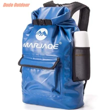 Для хранения сухой мешок сумка открытый складной треккинг качество ПВХ водостойкие водостойкий рюкзак 20L для мужчин для женщин плаванье рафтинг каяк