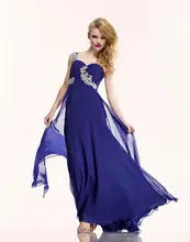 Attraktive A-Line Bodenlangen Schulter Abendkleid Lange Chiffon Abend Formales Kleid Schatz Backless Sleeveless F730