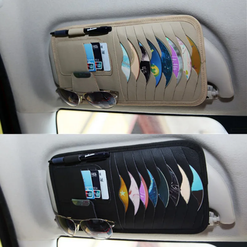 1X Новый Диски Автомобилей CD Держатель Авто Солнцезащитный Козырек DVD дисков Card Case