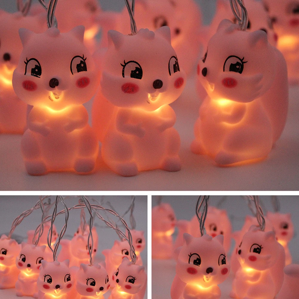 

10 LEDS LED Lights Cute Starfish Shark Dog Octopus Shark Design Decor Light Kid Room Decor Lights Portable Christmas Decor Light
