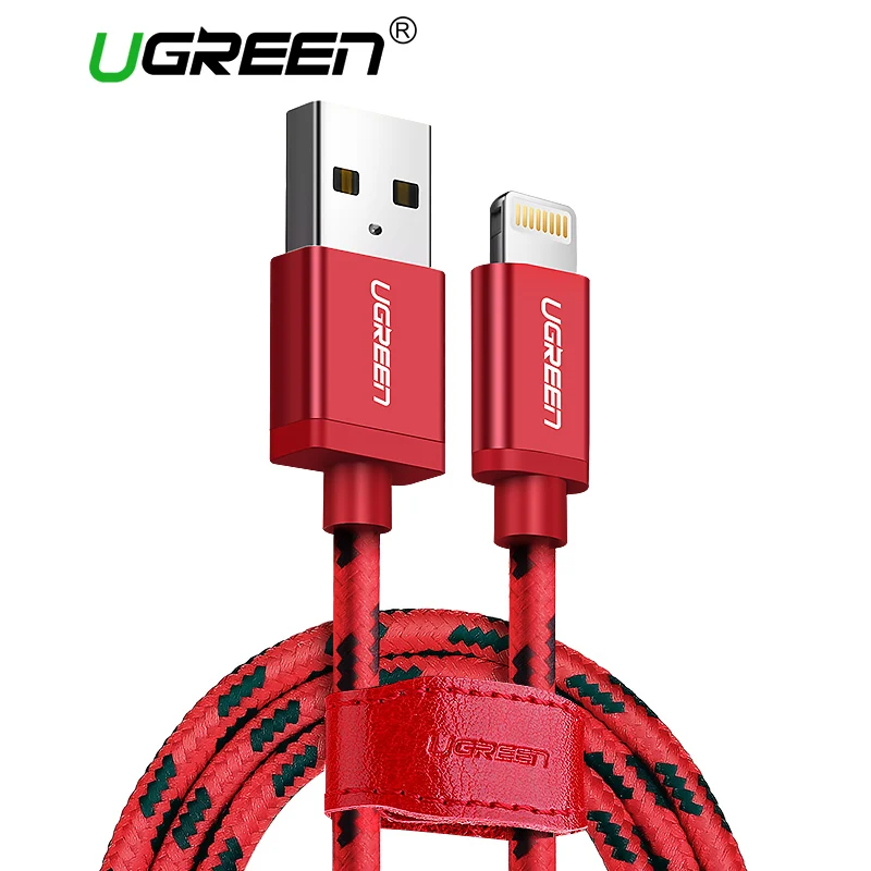 Ugreen Lightning to USB Cable for iPhone 7 MFi Certified Fast Charging Data X 8 6 5S iPad Air Mini Charge Cord | Мобильные телефоны