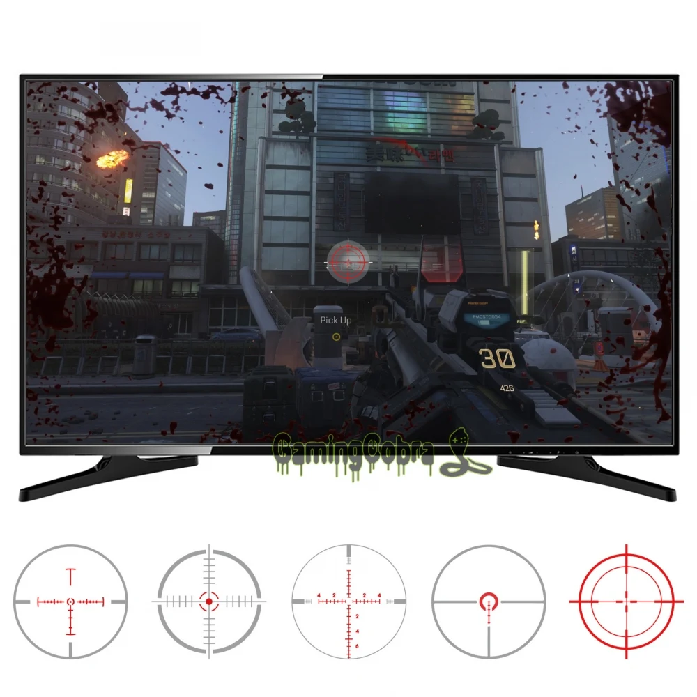 10 шт. в 2 размерах 5 видов конструкций FastScope No Scope tv Decal для FPS игр для PS4/для PS3/для Xbox One/для Xbox 360 PC-GC00151