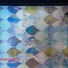 Без клея пластиковая цветная окрашенная в стиле барокко Электростатическая стеклянная пленка скользящие окна дверь бумага на окна Солнцезащитная крышка 90X200 см