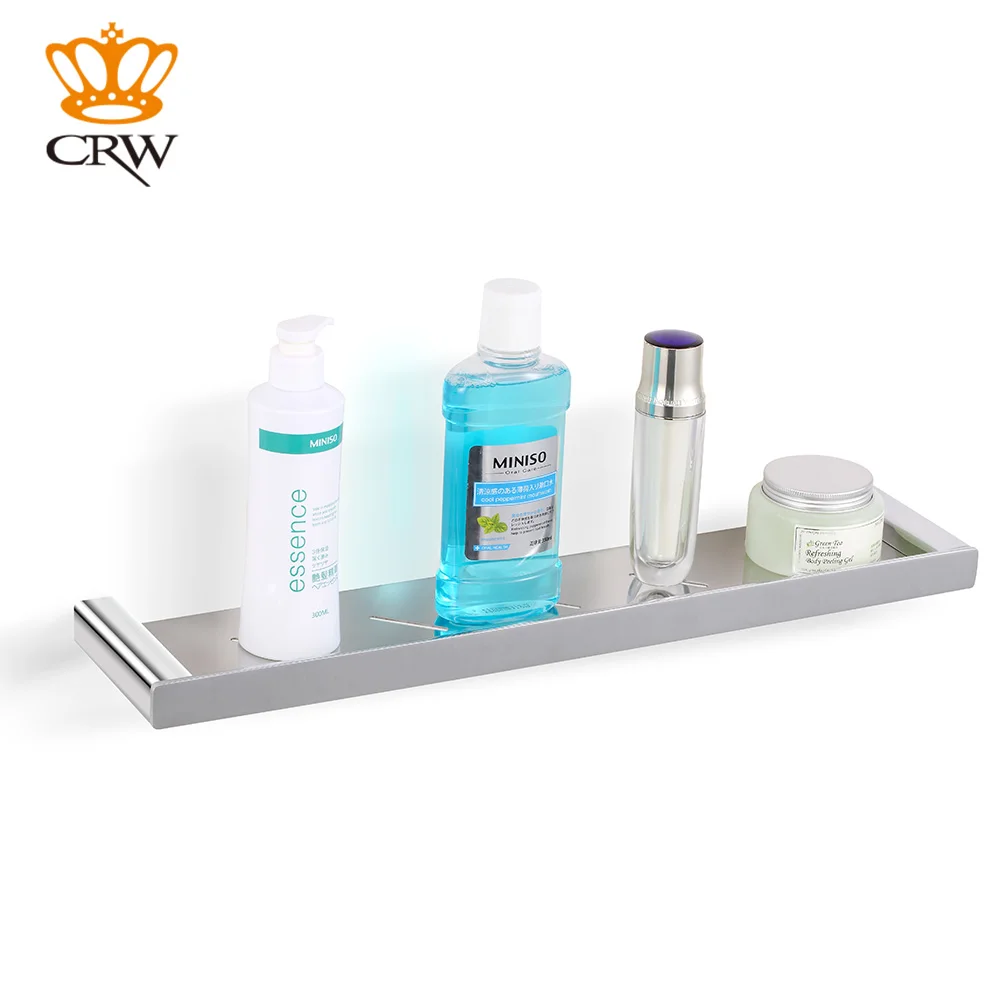 CRW 72003 60CM Solid Brass Chrome Wall Mounted Bathroom Shelf Shower