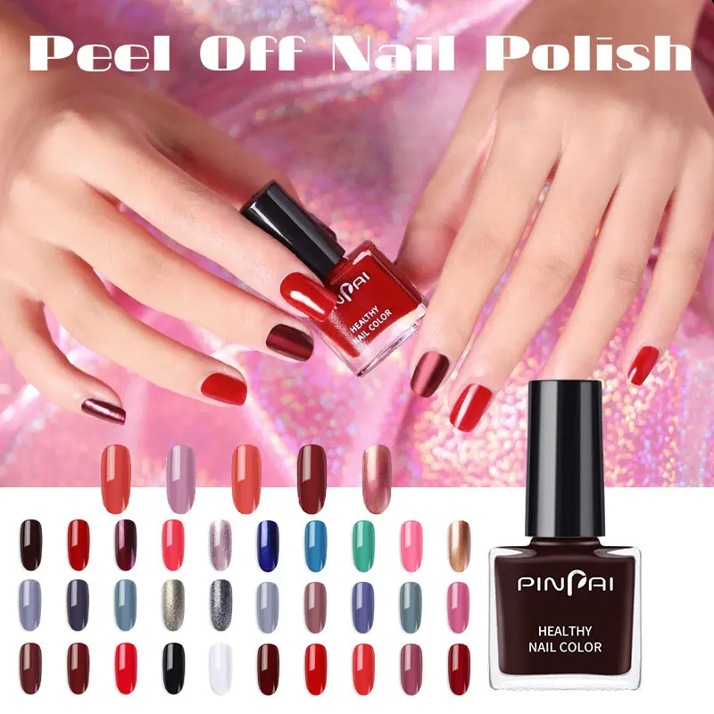 

ALINICE Natural Non-toxic Water-Based Peelable Nail Polish For Kids Pregnant Woman Quick Drying Beauty Tools 6ml