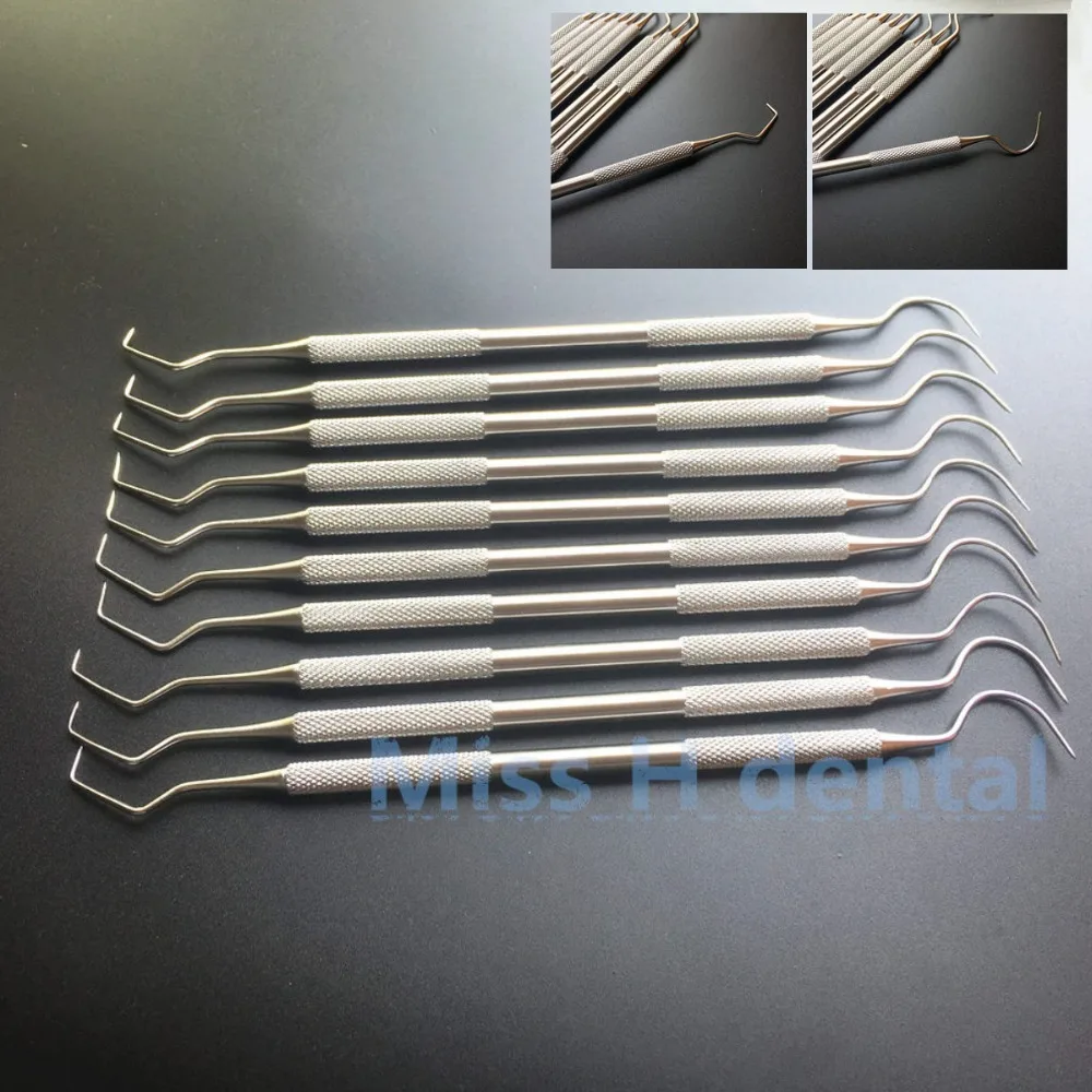 10pcs/set Stainless Steel Dental Tool Dentist Teeth Clean Hygiene