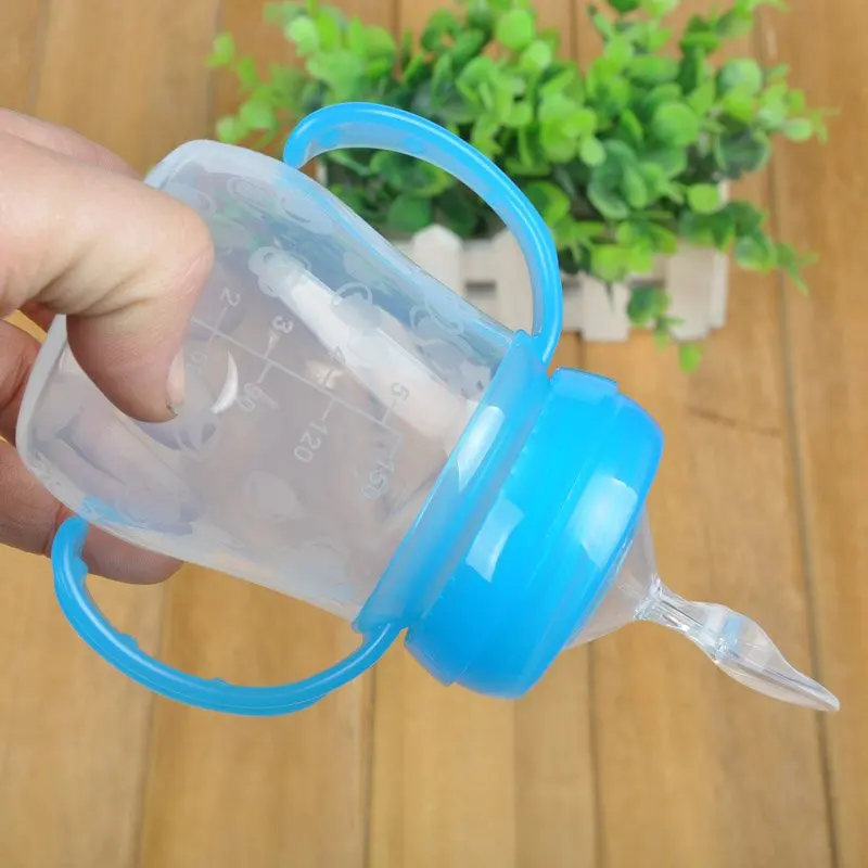Младенческий силикагель бутылочка для кормления ребенка с ложкой пищевая добавка рисовая бутылочка для каши 2 цвета