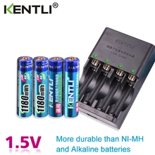 KENTLI 4pcs 1.5v aaa 1180mWh Rechargeable Li-ion Li-polymer Lithium battery + 4 slots AA AAA lithium Smart Charger KENTLI 4pcs 1.5v aaa 1180mWh Rechargeable Li-ion Li-polymer Lithium battery + 4 slots AA AAA lithium Smart Charger