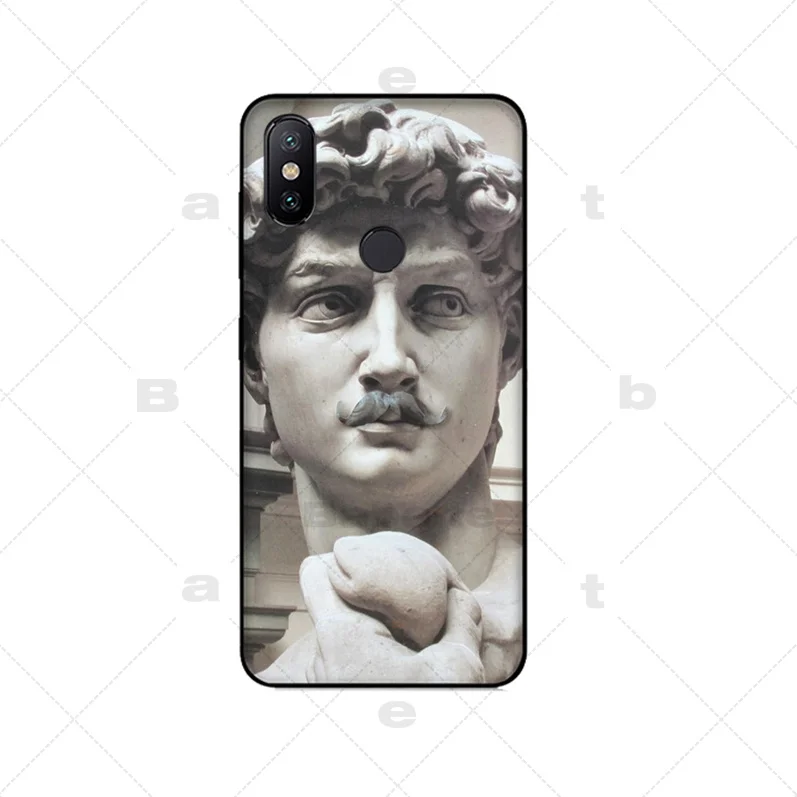 Vintage David Graphic Phone Cases For iPhone XS XR XS Max X 6 6S 7 8 Plus 5 5S SE Black Soft TPU Phone Back Cover Coque