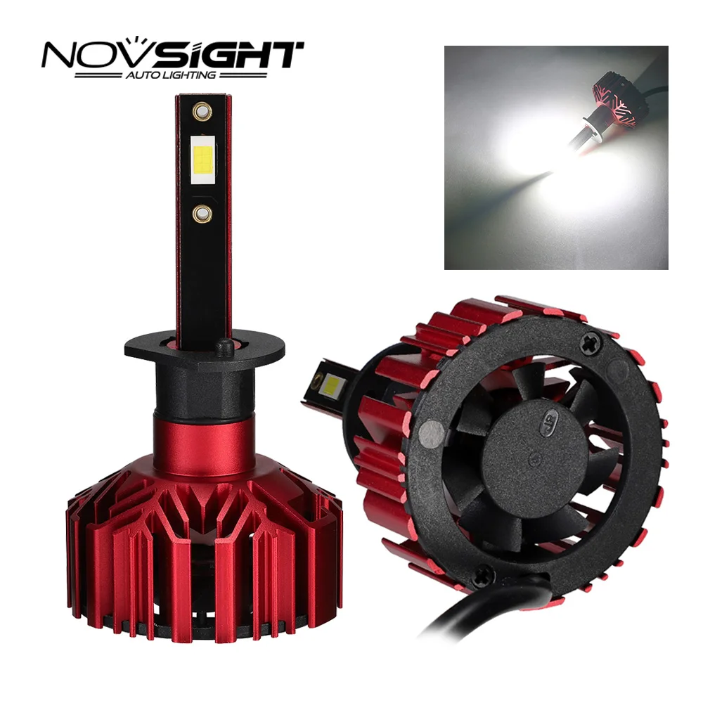 Светодиодная лампа NOVSIGHT 2 шт. Super Brgiht h1 H4 H7 H11 9005 HB3 Автомобильные светодиодные фары