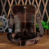 Original Leather Multifunction Men Travel Shoulder Crossbody Messenger Bag Hook Belt Waist Pack Drop Leg Phone Case Bag 2141-c ► Photo 3/6