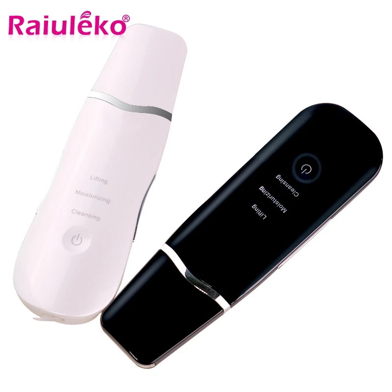  Skin Whitening Facial Skin Scrubber Electric SPA Gentle Blackhead Remover Ultrasonic Facial Cleaner