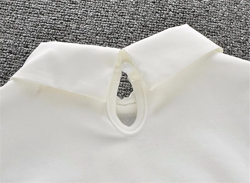 Белая блузка для девочек рубашки с длинными рукавами для девочек школьная блузка из кружева для девочек осень и весна модная блуза детская одежда 3-15 лет АА1985