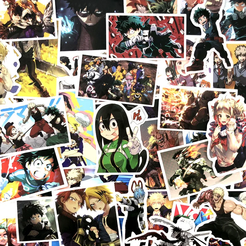 50 قطعة/الوحدة بطلي الأكاديمية أنيمي ملصق للأمتعة محمول لوح التزلج سيارة دراجة ظهره صائق Pegatinas لعبة ملصقات