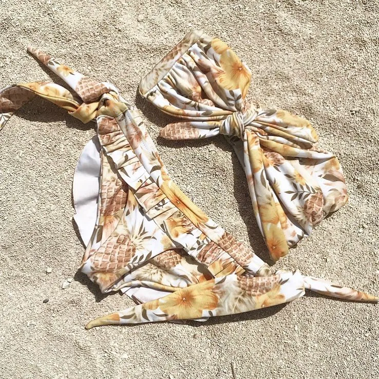 Бикини для женщин 2019 купальник Bather May сексуальный набор бикини Однотонный