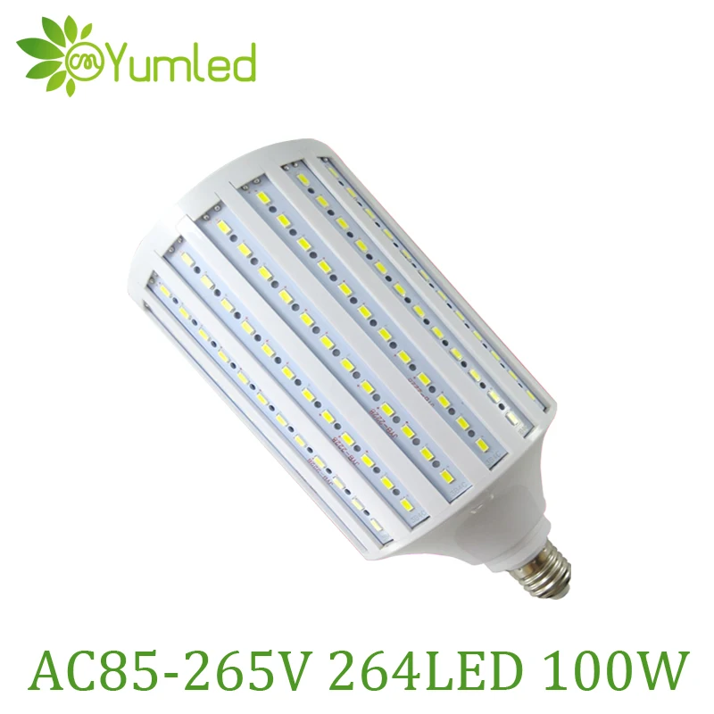 Высокая яркость 100Вт светодиодные лампы 5730 5630 SMD E26 E27 B22 E40 264 светодиодов