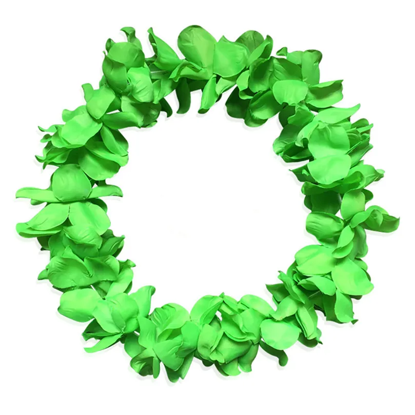 1pc garland Counts Tropical Hawaiian Flower Lei Party Favors Holiday DIY Decorations Fake flower wreath garland #4m08 (8)