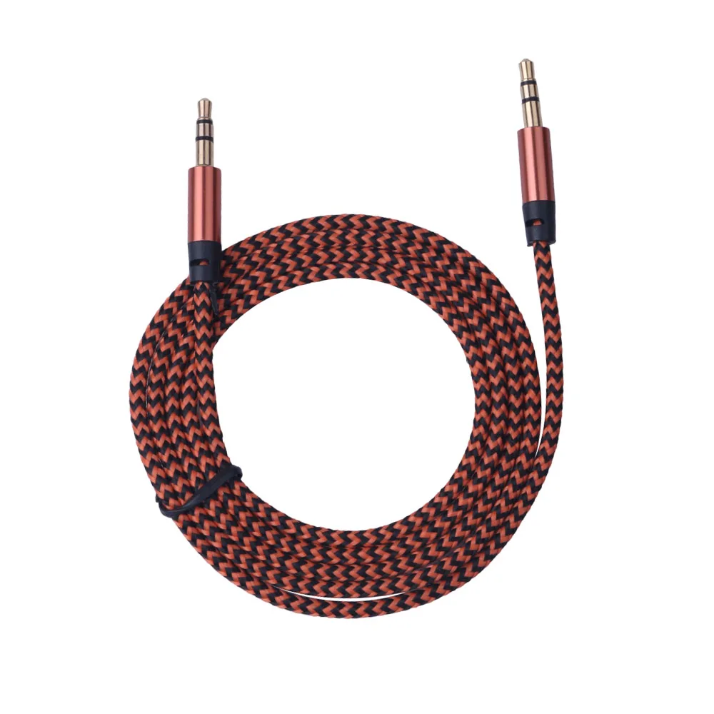 

Aux Cable 3.5mm jack Male to Male Audio Cable for car iPhone MP3 / MP4 Headphone Speaker Nylon Alloy Plug
