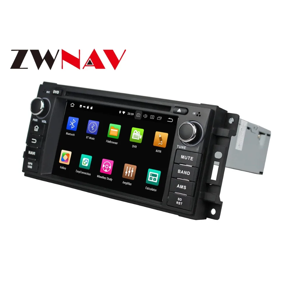 Perfect Android 8.0 Car DVD player GPS navigation radio Stereo for Jeep Grand Cherokee Compass Wrangler 2010 UNIT auto multimedia 2