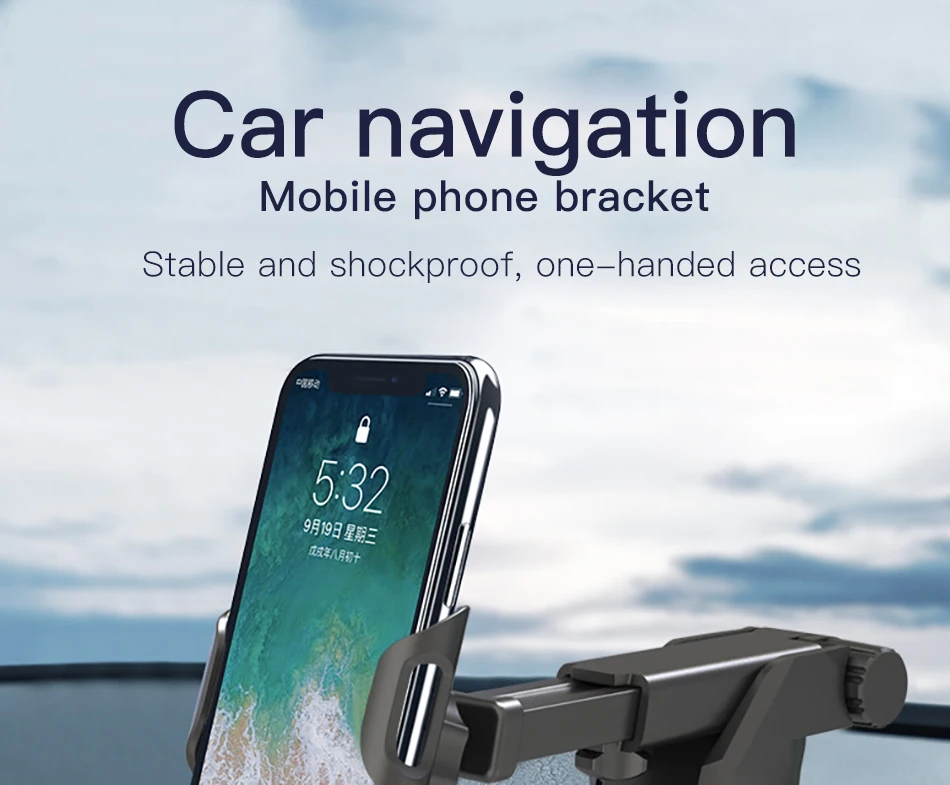 !ACCEZZ Air Vent Mount Car Holder For iphone XR 8 7 XS MAX Huawei Samsung Xiaomi Universal Smart Phone Car Gravity Sucker Stand (1)