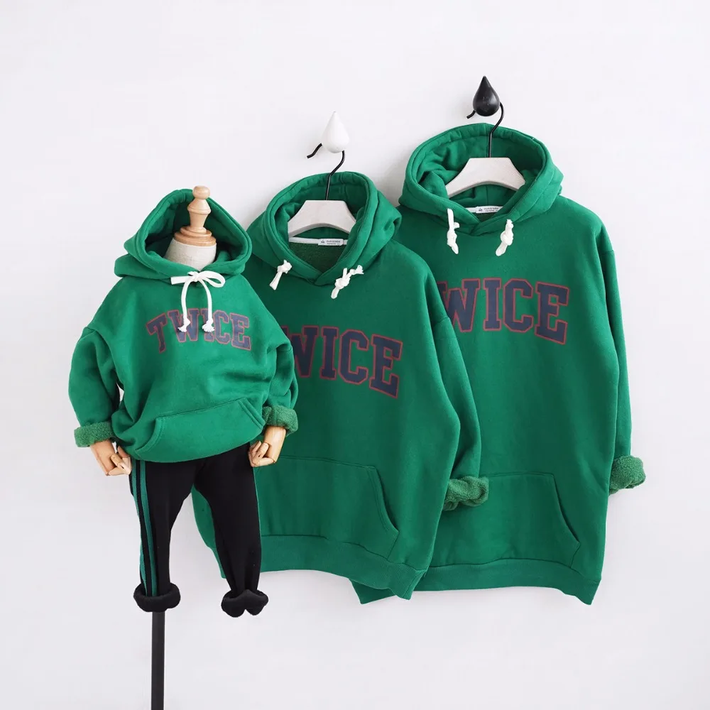  HT2056 New Spring Clothing Mother Baby Father Costume Family Matching Outfits Thicker Family Clothe