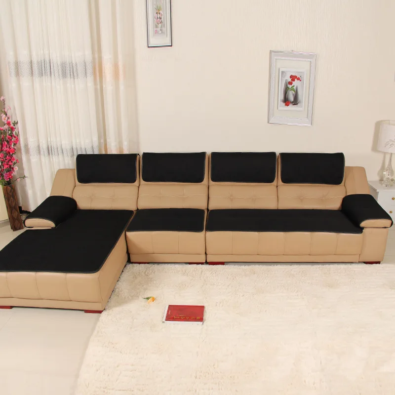 

1pcs leather sofa cover sectional modern slipcover towel cover for the sofa plaid sofa sets for living room summer home decor