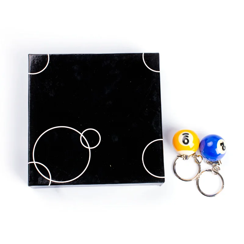 New 16PCS/a Lot billiards Key Chain New resin Pendant Keychain Fashion Car Key Holder female Bag Charm Accessories K1656