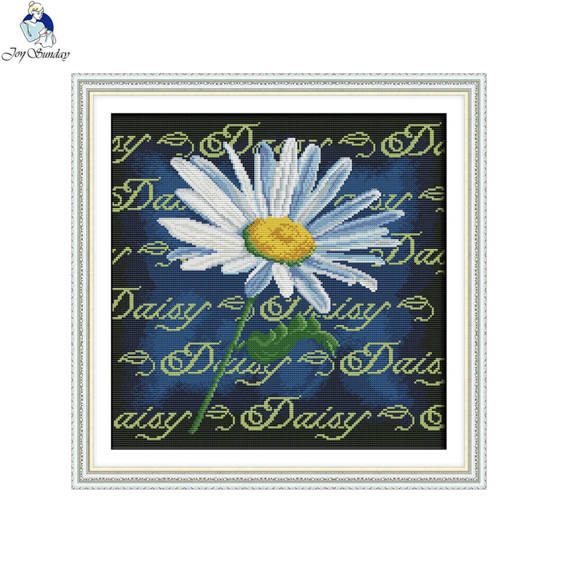 Joy Sunday Daisy Счетный крест DMC 11CT 14CT Набор для вышивки крестом DIY ручная вышивка