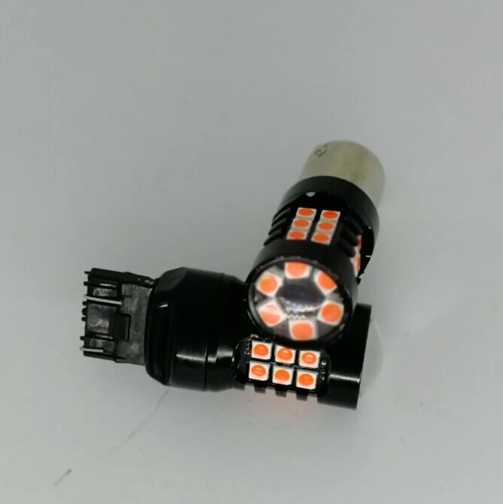 Мигающие красные светодиодные лампы Fuleem 30 SMD 3030 7443 T20 1156 1157 для стоп