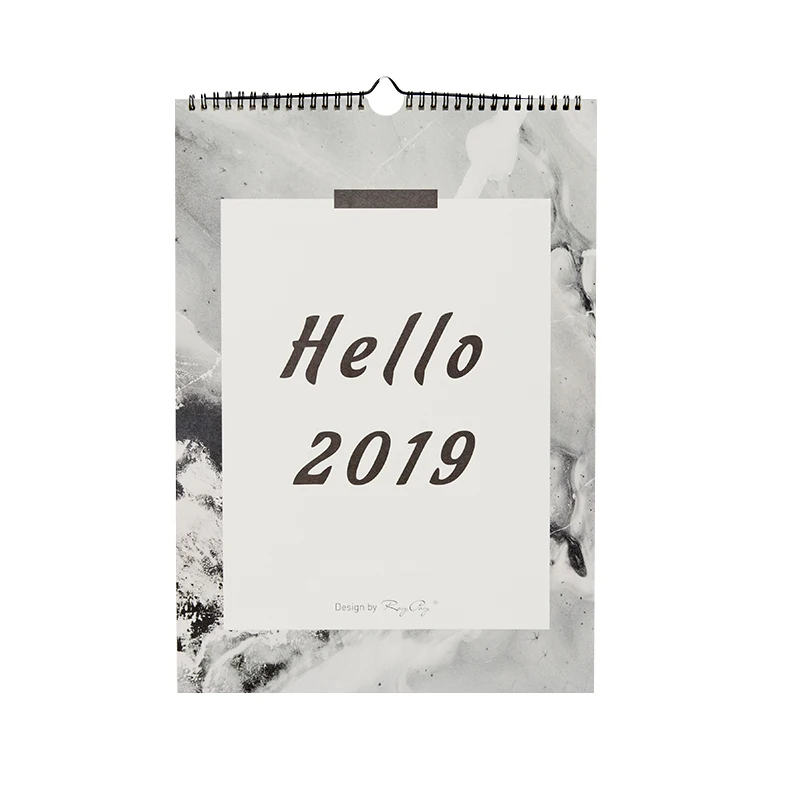 

Cool Marble Fashion Big Size Wall Calendar 2019 Paper Calendar Gift 29.7*42cm Free Shipping