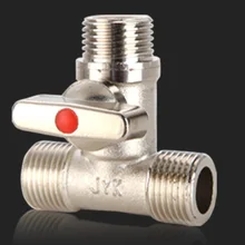 1 шт. 1/2 ''BSP Мужской Тройник, латунный Новогодний шар с гальваническим покрытием, клапан, Толстая труба, соединитель, распределительный кран для воды