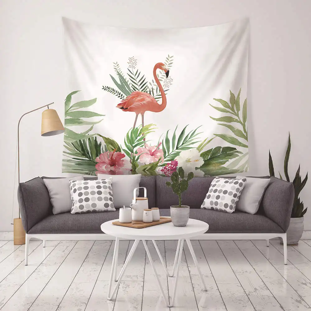 Tapestry Indian Mandala Flamingo Tapestry Macrame Wall Hanging Tapestries Plant Bedspread Yoga Mat Blanket Bed Table Cloth