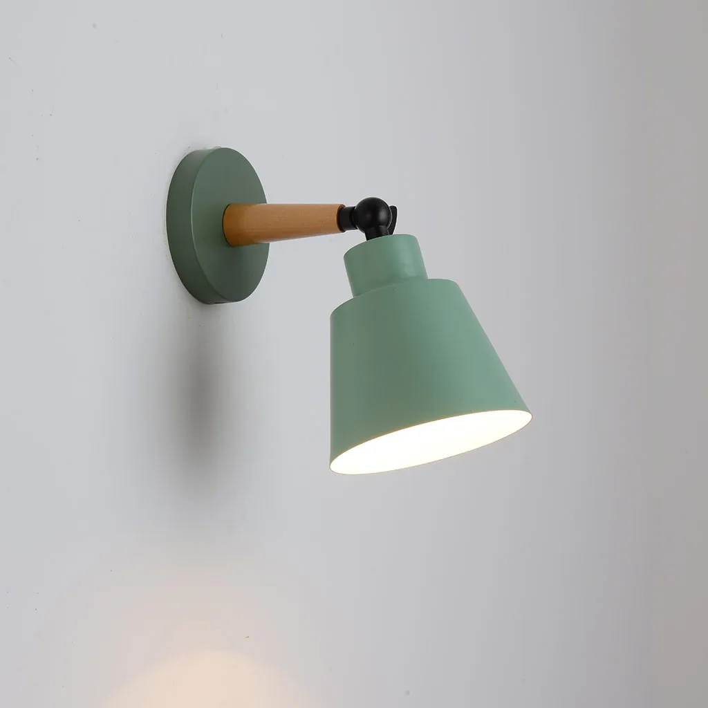 Торшер с поворотной головкой бра свет спальня прикроватная гостиная плафон для настенного светильника прикроватная лампа для чтения - Цвет корпуса: GN