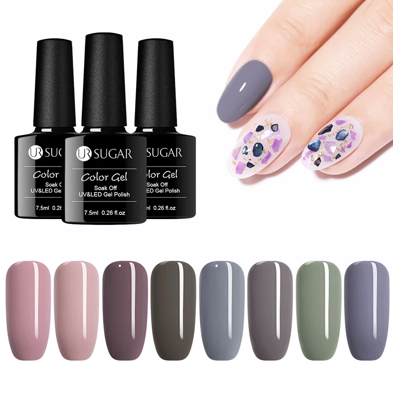 ウル砂糖パープル系ジェルネイルポリッシュマットグリッターポリッシュソークオフ Uv ジェルニスカラーネイルアートデコレーションセット絵画色 Gel Nail Polish Glitter Gel Nail Polishgel Varnish Aliexpress