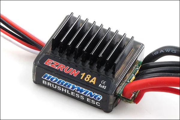 Щеточный электронный регулятор скорости HobbyWing 18A ESC 1/18th весы EZRUN-18A-SL бесщеточный мотор Скорость контроллер