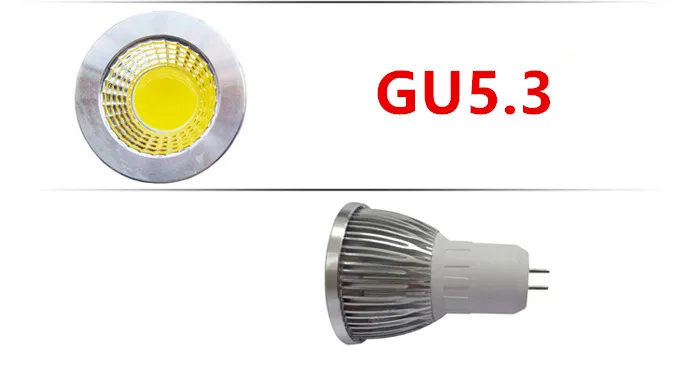 10 шт. новая высокая мощность лампада Led GU5.3 COB 9 Вт 12 Вт 15 Вт cob-светодиоды с регулируемой яркостью прожектор Теплый Холодный белый лампочка лампа гу 5,3 110 В 220 В