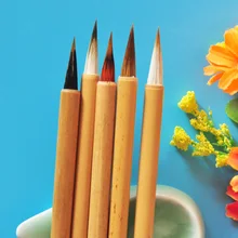 5 шт./упак. Китайская каллиграфия картина Кисточки Pen Set Малый regualr сценарий живопись Кисточки Книги по искусству питания