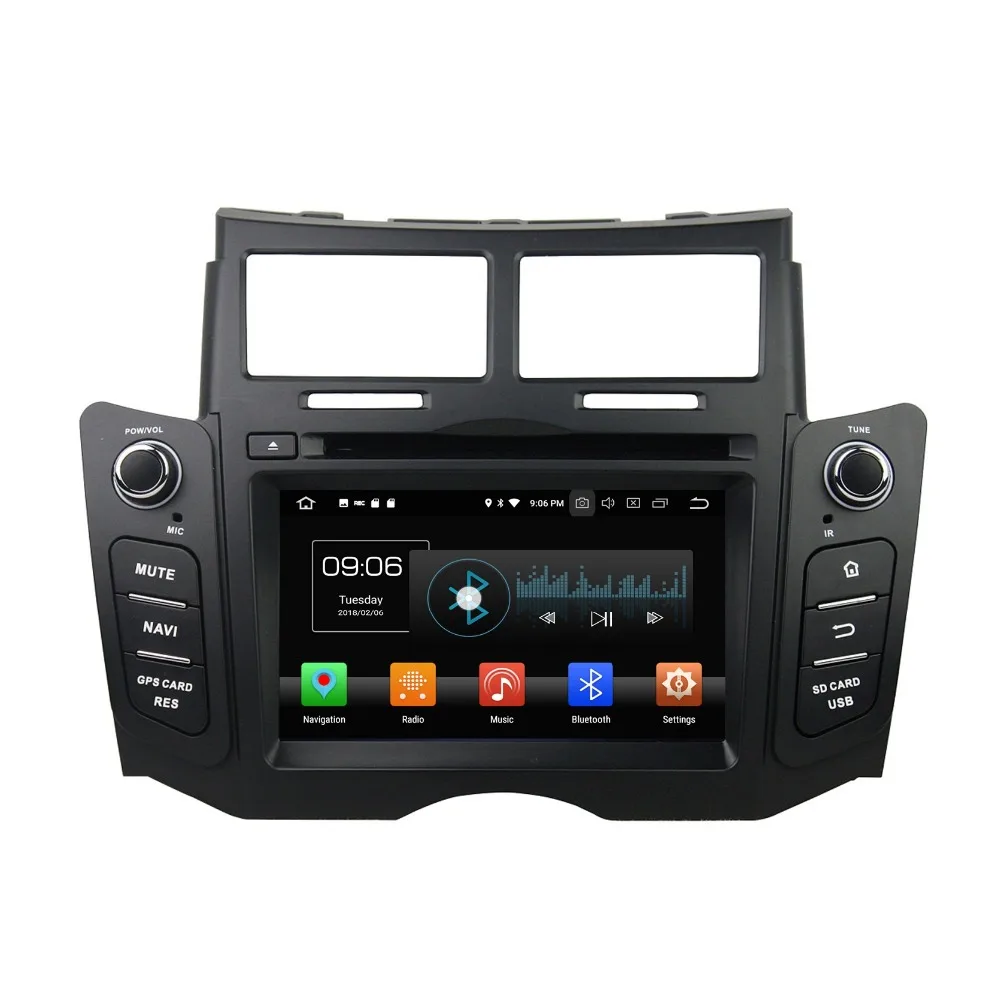 Flash Deal 4GB+32GB Octa Core 6.2" Android 8.0 Car DVD Player for Toyota YARIS 2005 2006 2007-2011 Car Radio GPS WIFI USB DVR Mirror-link 1